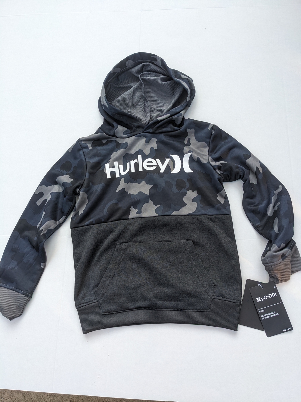 Hurley Kids Camo H2O-Dri Hoodie Boys Size 5